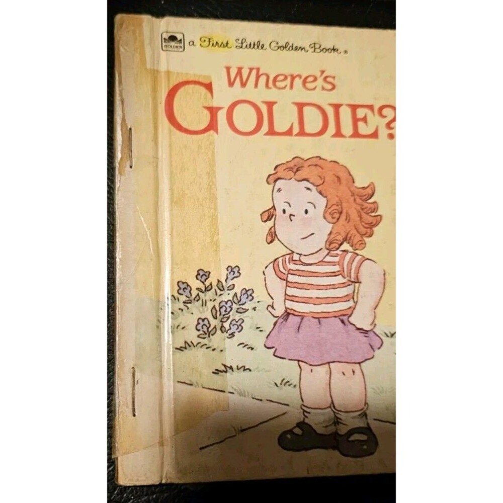 WHERE'S GOLDIE? VINTAGE First Little Golden Book Lawrence DiFiori 10135-4